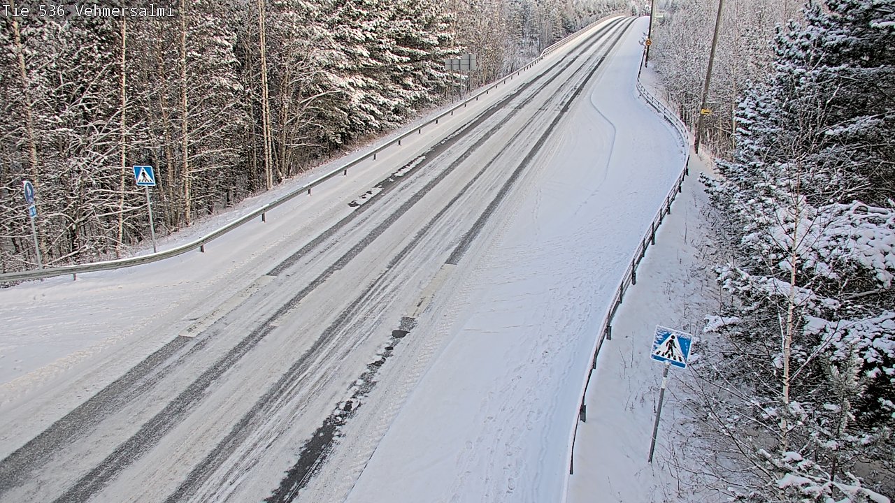 Weather Camera Image Väg 536 Kuopio, Vehmersalmi, Kuopio, Pohjois-Savo