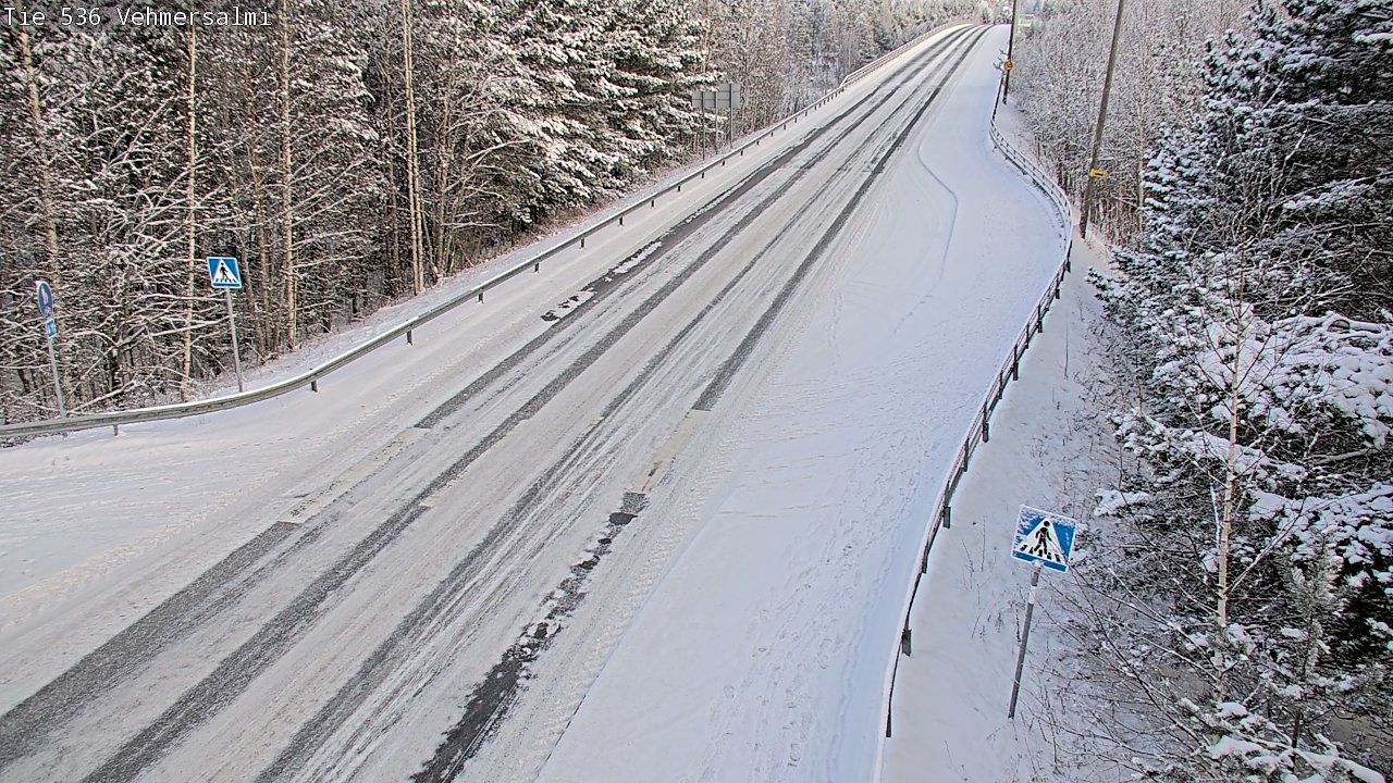 Weather Camera Image Väg 536 Kuopio, Vehmersalmi, Kuopio, Pohjois-Savo