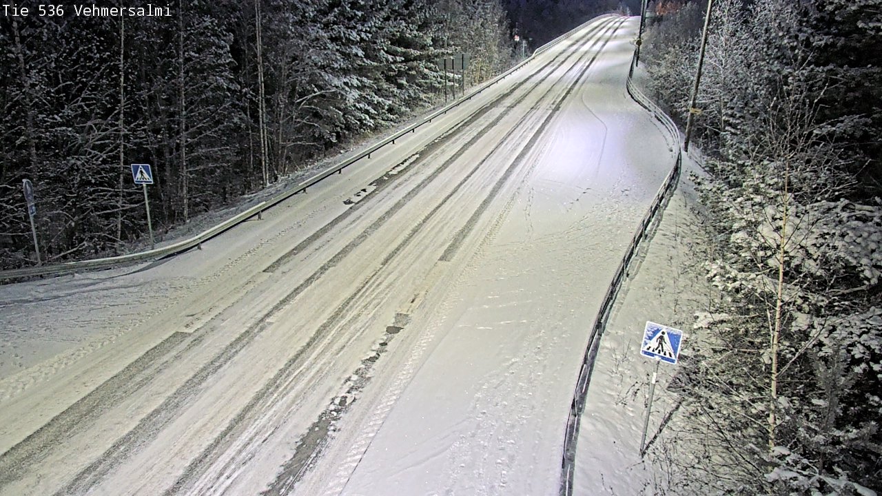 Weather Camera Image Väg 536 Kuopio, Vehmersalmi, Kuopio, Pohjois-Savo