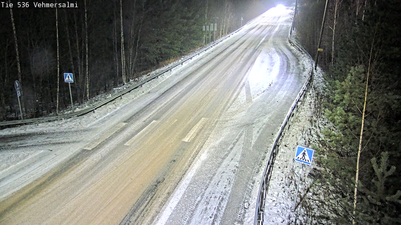 Weather Camera Image Road 536 Kuopio, Vehmersalmi, Kuopio, Pohjois-Savo