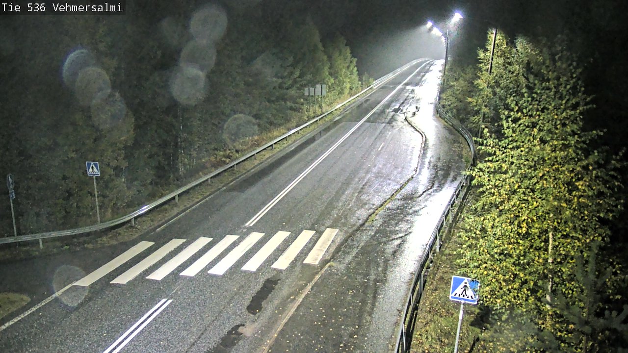 Weather Camera Image Väg 536 Kuopio, Vehmersalmi, Kuopio, Pohjois-Savo