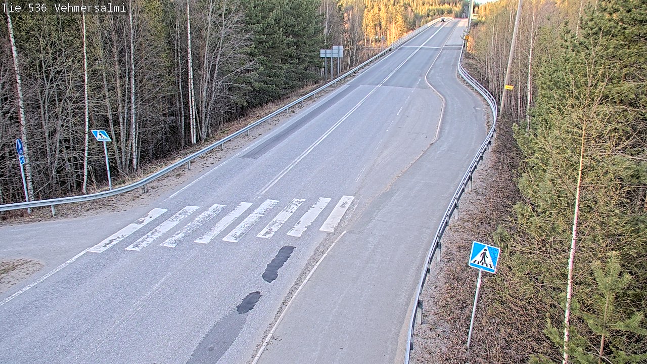Weather Camera Image Väg 536 Kuopio, Vehmersalmi, Kuopio, Pohjois-Savo