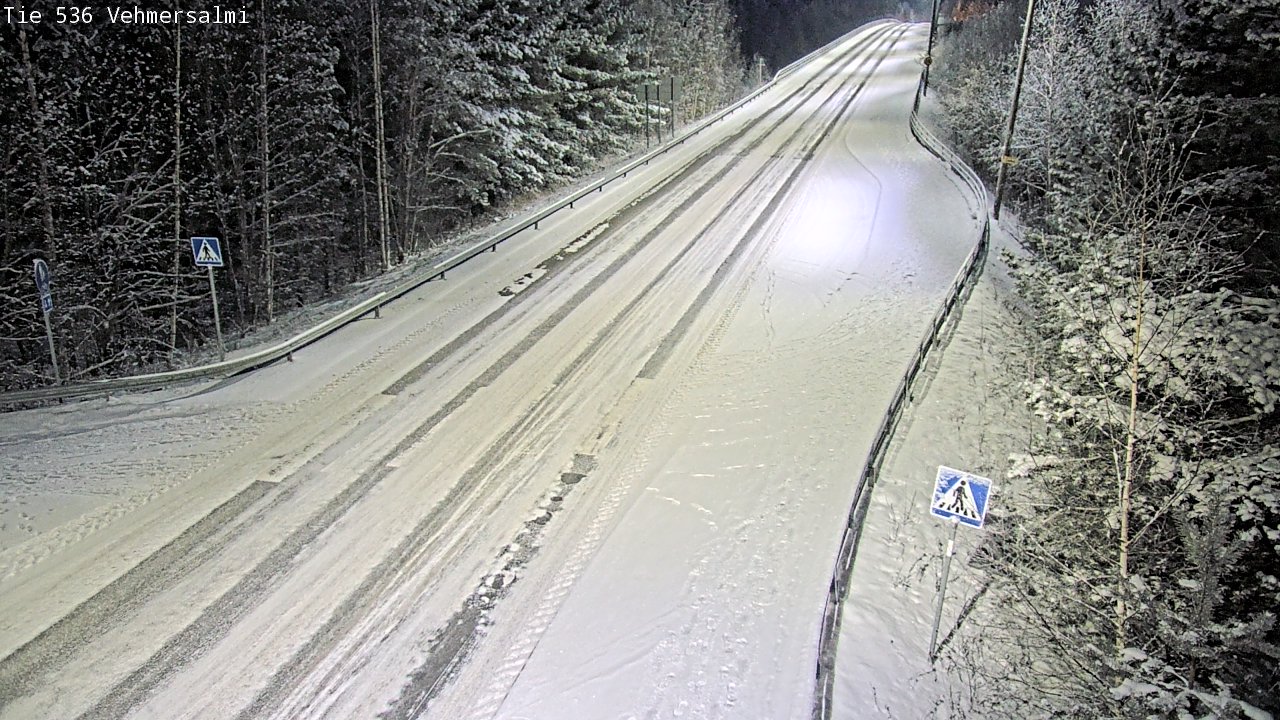 Weather Camera Image Väg 536 Kuopio, Vehmersalmi, Kuopio, Pohjois-Savo
