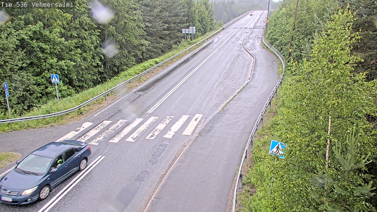 Weather Camera Image Väg 536 Kuopio, Vehmersalmi, Kuopio, Pohjois-Savo