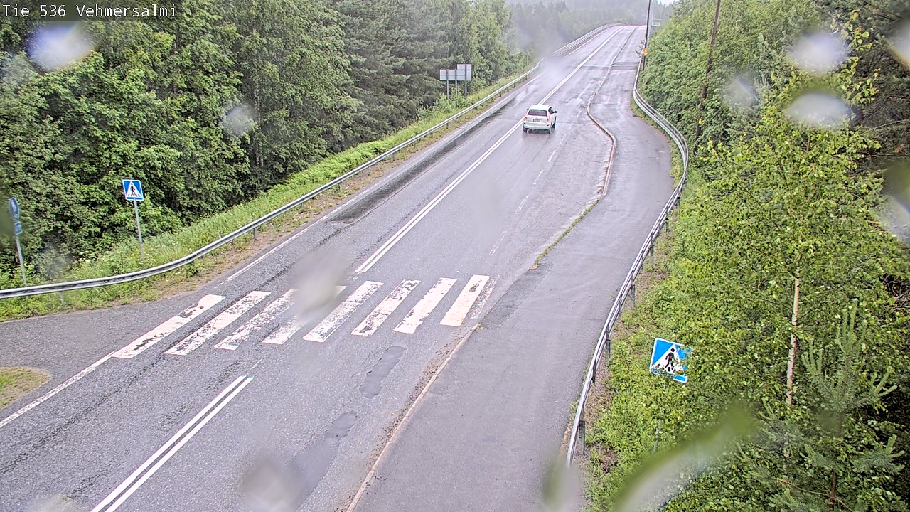 Weather Camera Image Väg 536 Kuopio, Vehmersalmi, Kuopio, Pohjois-Savo