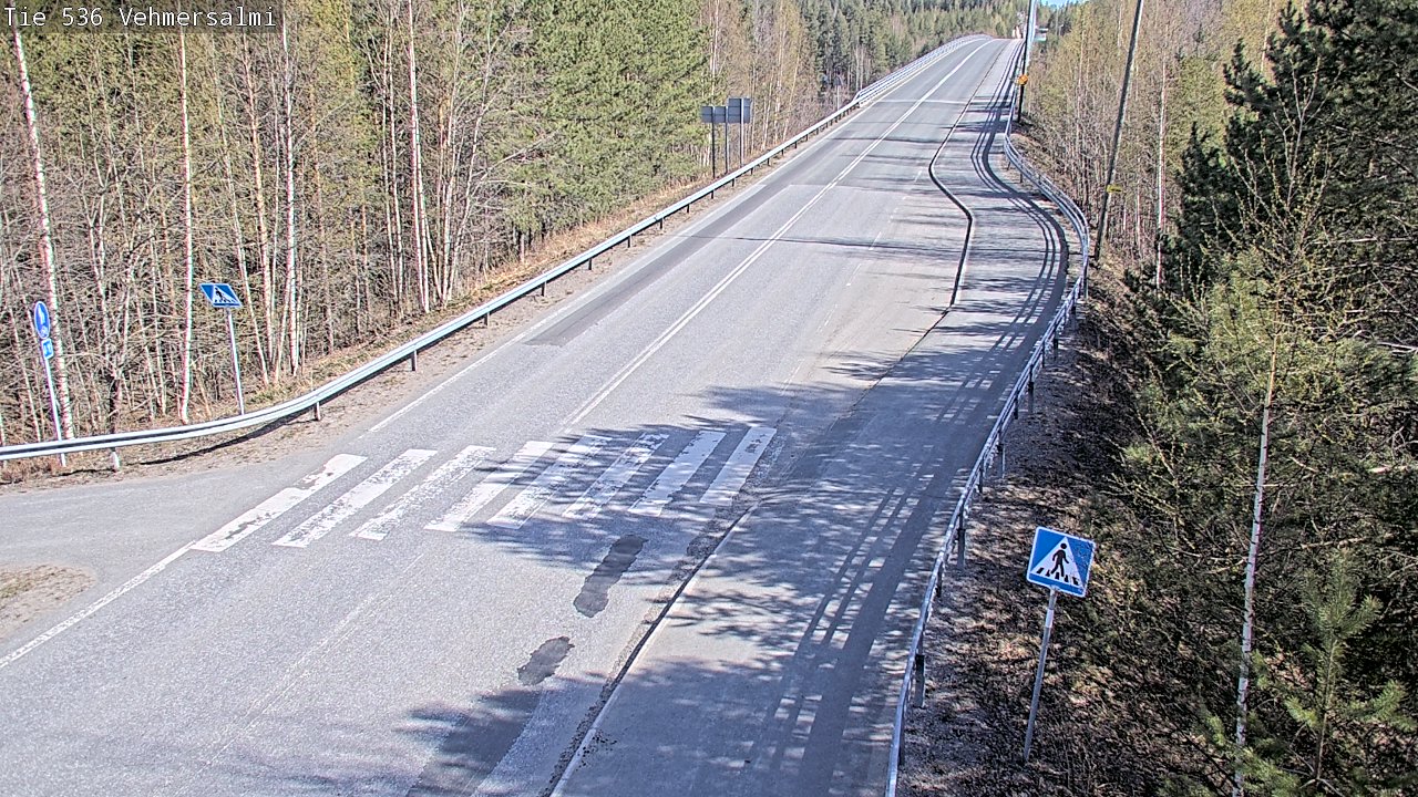 Weather Camera Image Road 536 Kuopio, Vehmersalmi, Kuopio, Pohjois-Savo