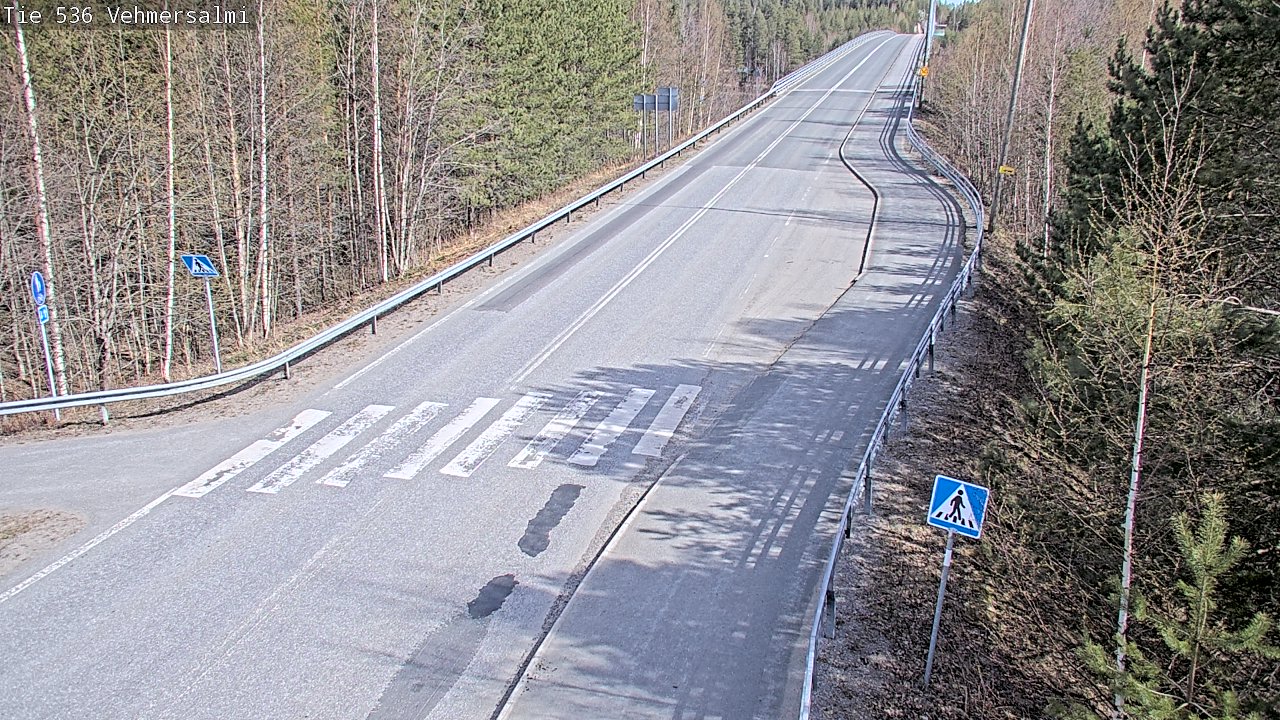 Weather Camera Image Väg 536 Kuopio, Vehmersalmi, Kuopio, Pohjois-Savo