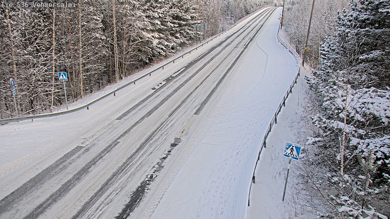 Weather Camera Image Väg 536 Kuopio, Vehmersalmi, Kuopio, Pohjois-Savo
