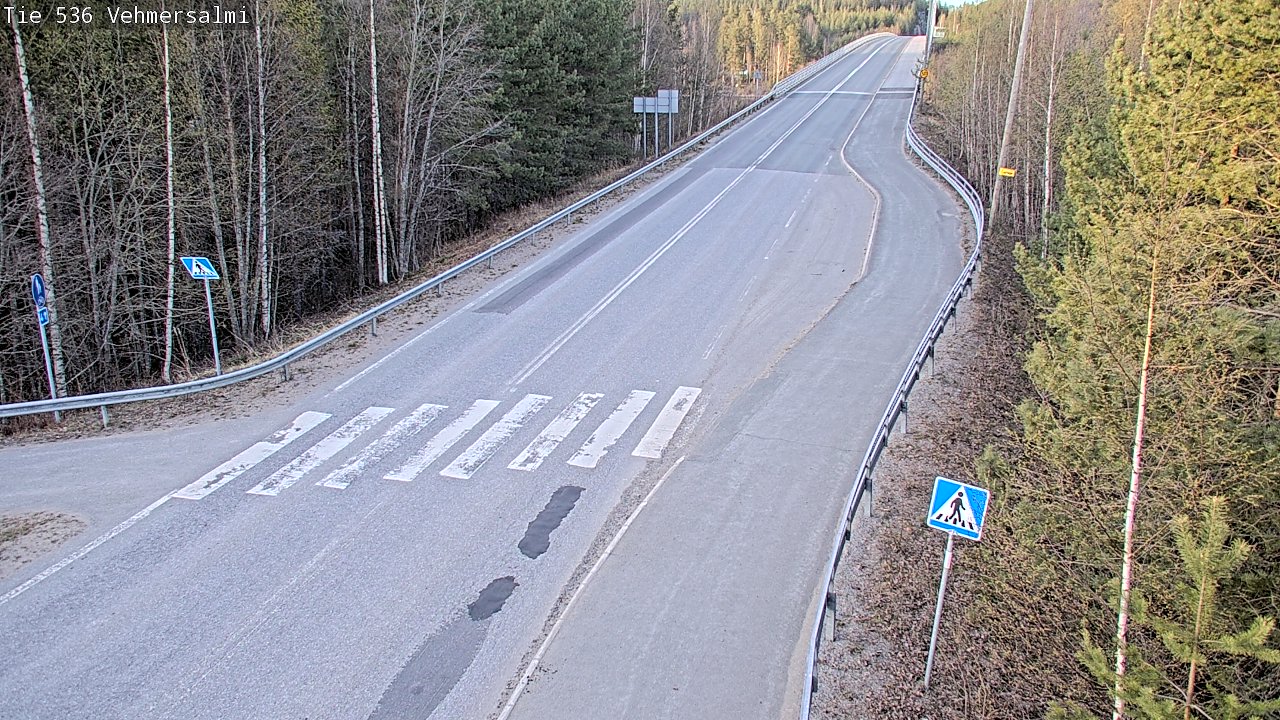Weather Camera Image Väg 536 Kuopio, Vehmersalmi, Kuopio, Pohjois-Savo