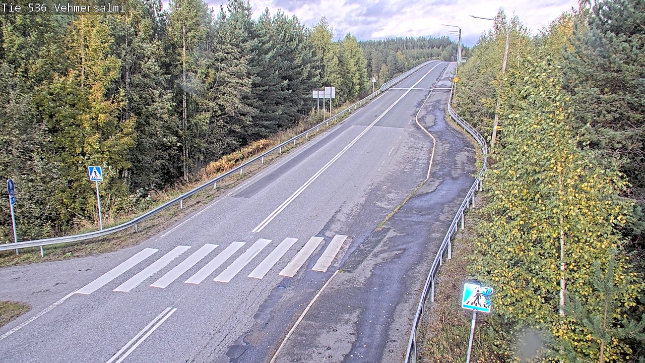 Weather Camera Image Väg 536 Kuopio, Vehmersalmi, Kuopio, Pohjois-Savo