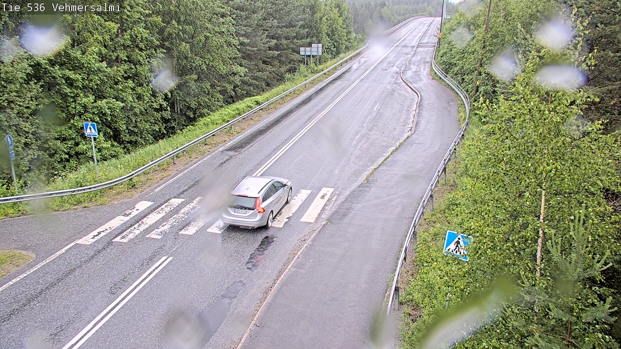 Weather Camera Image Väg 536 Kuopio, Vehmersalmi, Kuopio, Pohjois-Savo