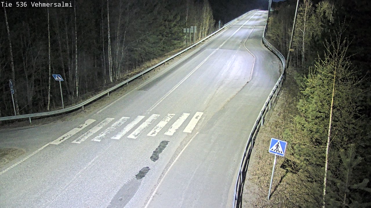 Weather Camera Image Väg 536 Kuopio, Vehmersalmi, Kuopio, Pohjois-Savo