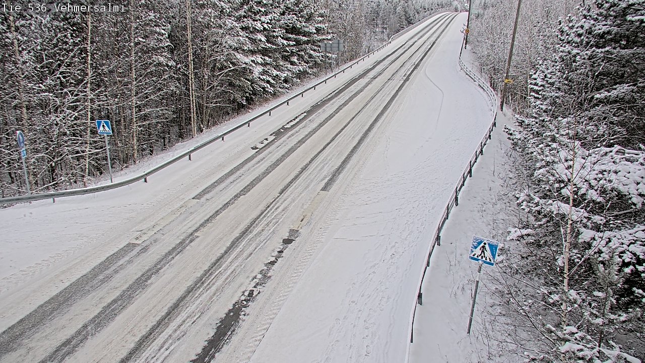 Weather Camera Image Väg 536 Kuopio, Vehmersalmi, Kuopio, Pohjois-Savo