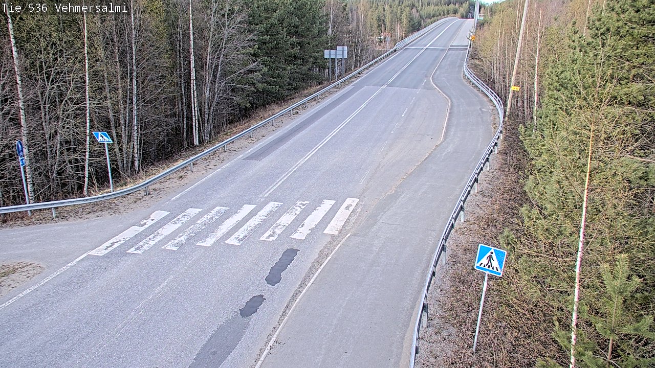 Weather Camera Image Väg 536 Kuopio, Vehmersalmi, Kuopio, Pohjois-Savo