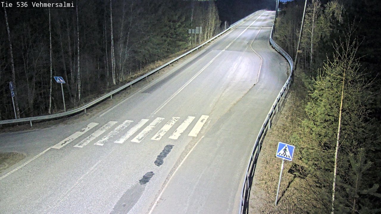Weather Camera Image Väg 536 Kuopio, Vehmersalmi, Kuopio, Pohjois-Savo