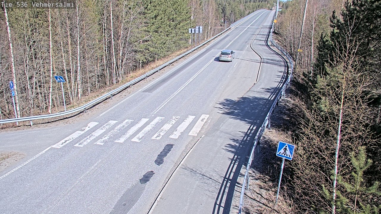 Weather Camera Image Väg 536 Kuopio, Vehmersalmi, Kuopio, Pohjois-Savo