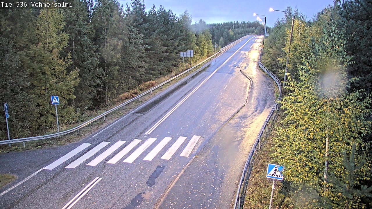 Weather Camera Image Väg 536 Kuopio, Vehmersalmi, Kuopio, Pohjois-Savo