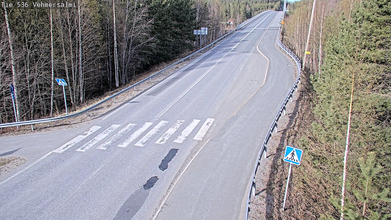 Weather Camera Image Väg 536 Kuopio, Vehmersalmi, Kuopio, Pohjois-Savo