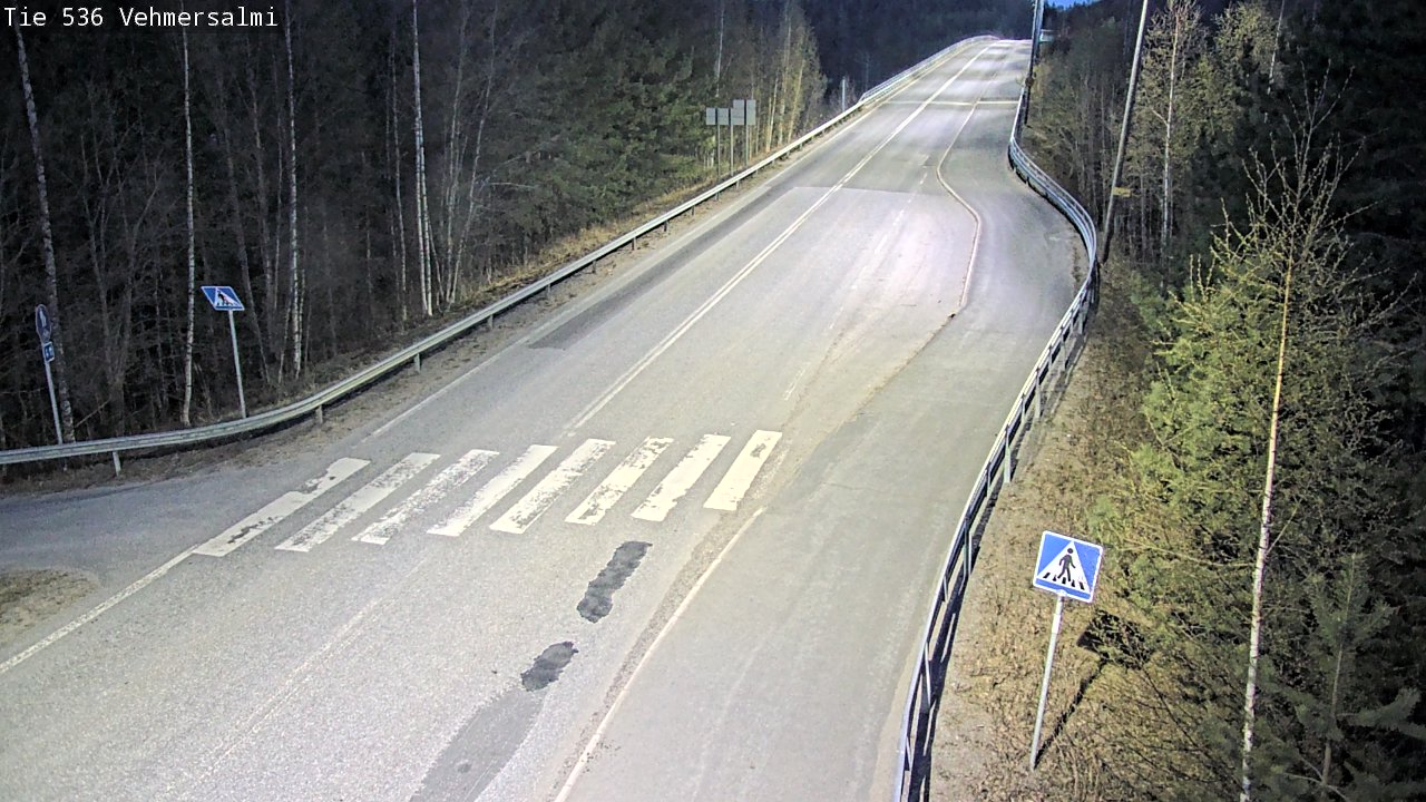 Weather Camera Image Väg 536 Kuopio, Vehmersalmi, Kuopio, Pohjois-Savo