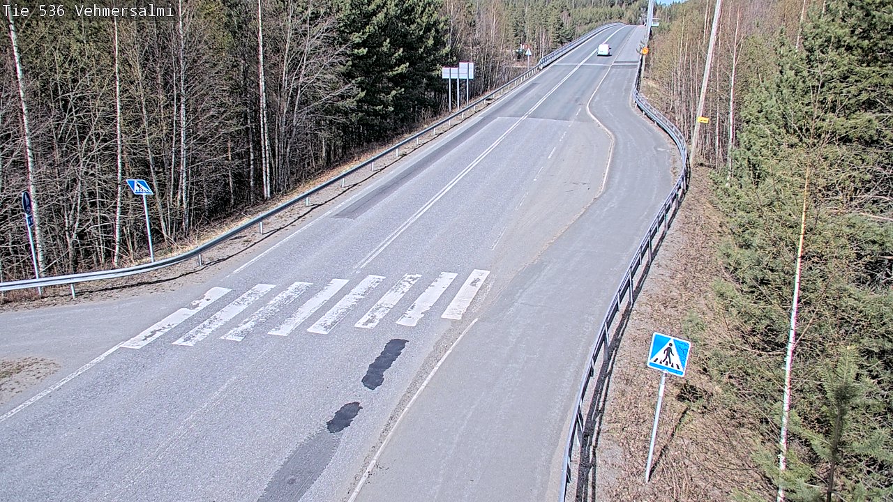 Weather Camera Image Väg 536 Kuopio, Vehmersalmi, Kuopio, Pohjois-Savo