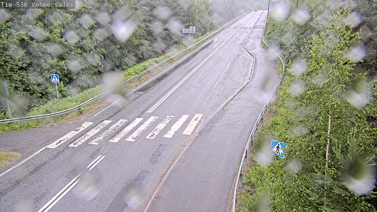 Weather Camera Image Väg 536 Kuopio, Vehmersalmi, Kuopio, Pohjois-Savo