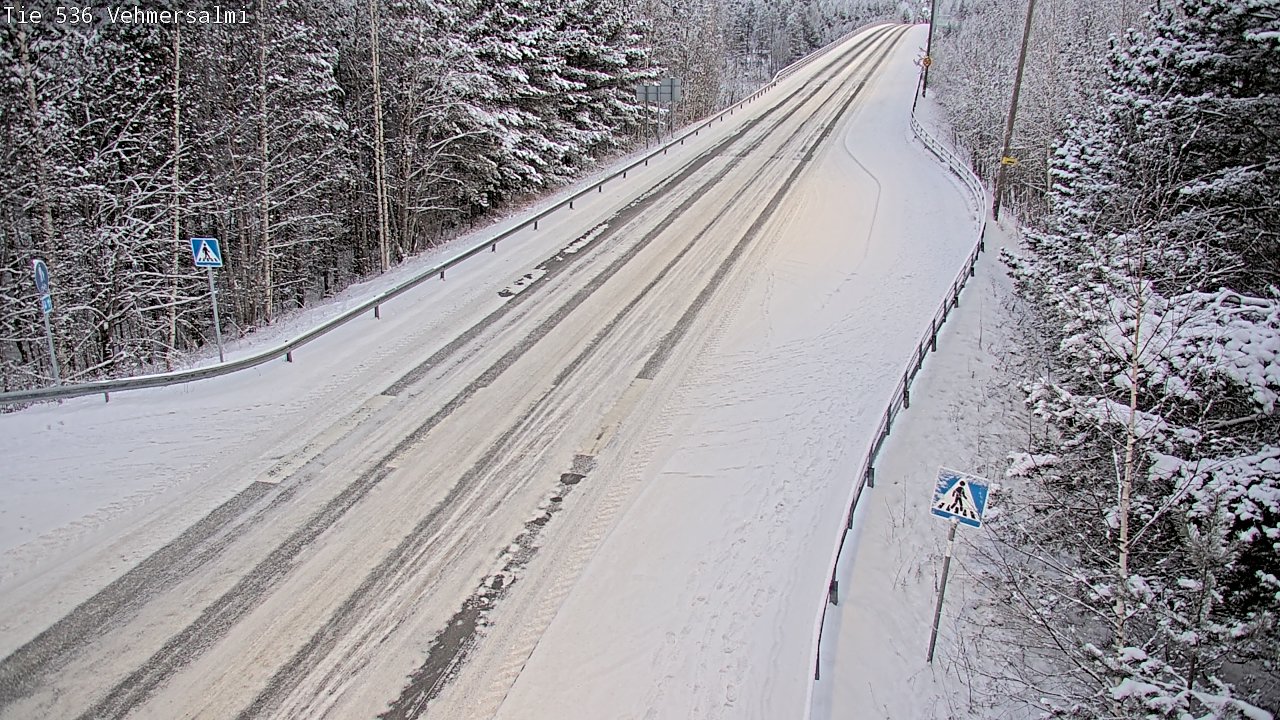 Weather Camera Image Väg 536 Kuopio, Vehmersalmi, Kuopio, Pohjois-Savo