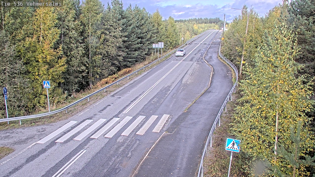 Weather Camera Image Väg 536 Kuopio, Vehmersalmi, Kuopio, Pohjois-Savo