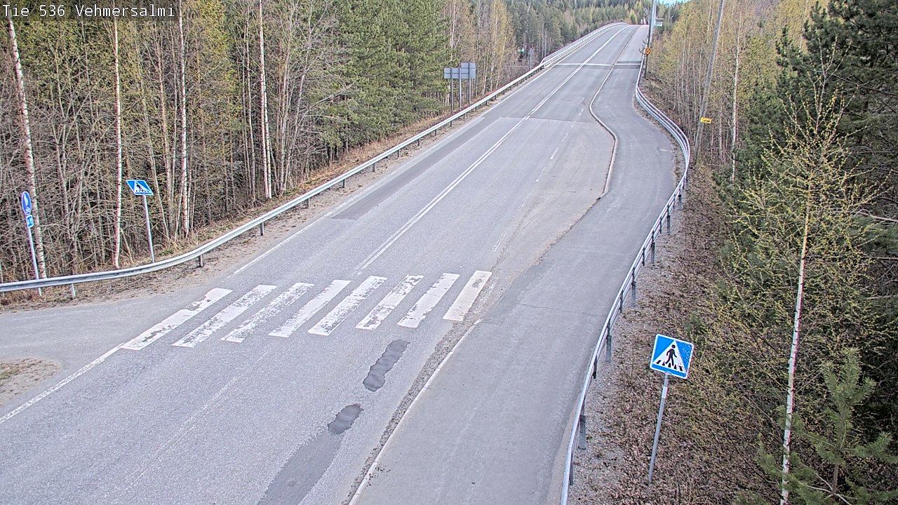 Weather Camera Image Road 536 Kuopio, Vehmersalmi, Kuopio, Pohjois-Savo