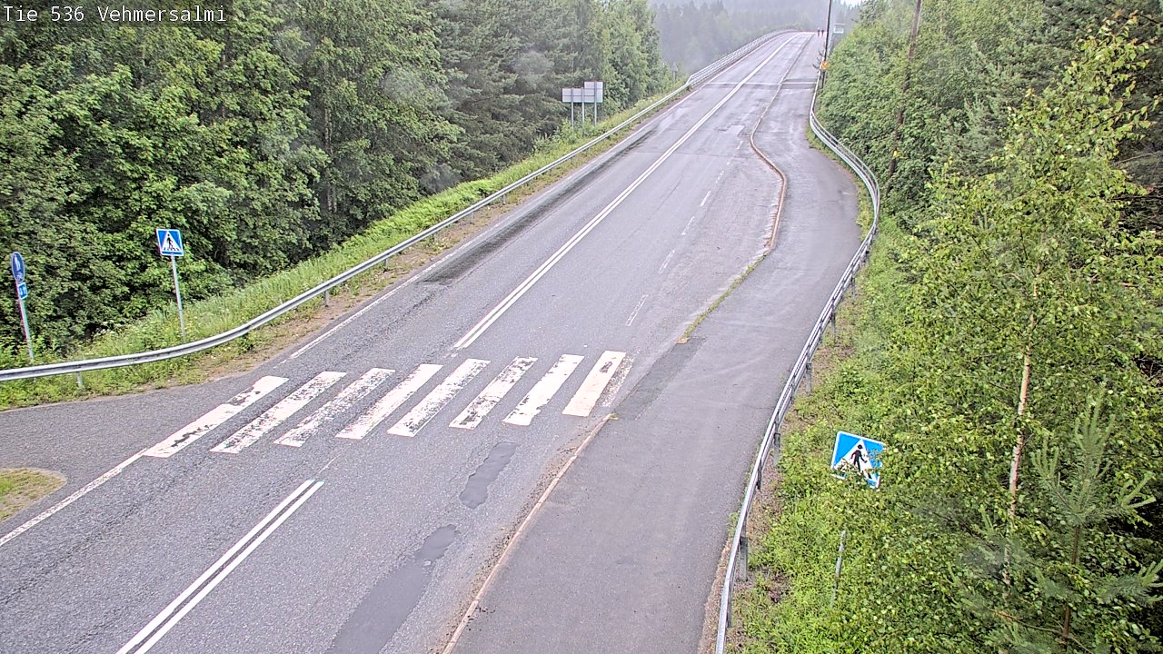 Weather Camera Image Väg 536 Kuopio, Vehmersalmi, Kuopio, Pohjois-Savo