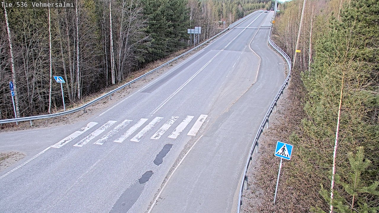 Weather Camera Image Väg 536 Kuopio, Vehmersalmi, Kuopio, Pohjois-Savo