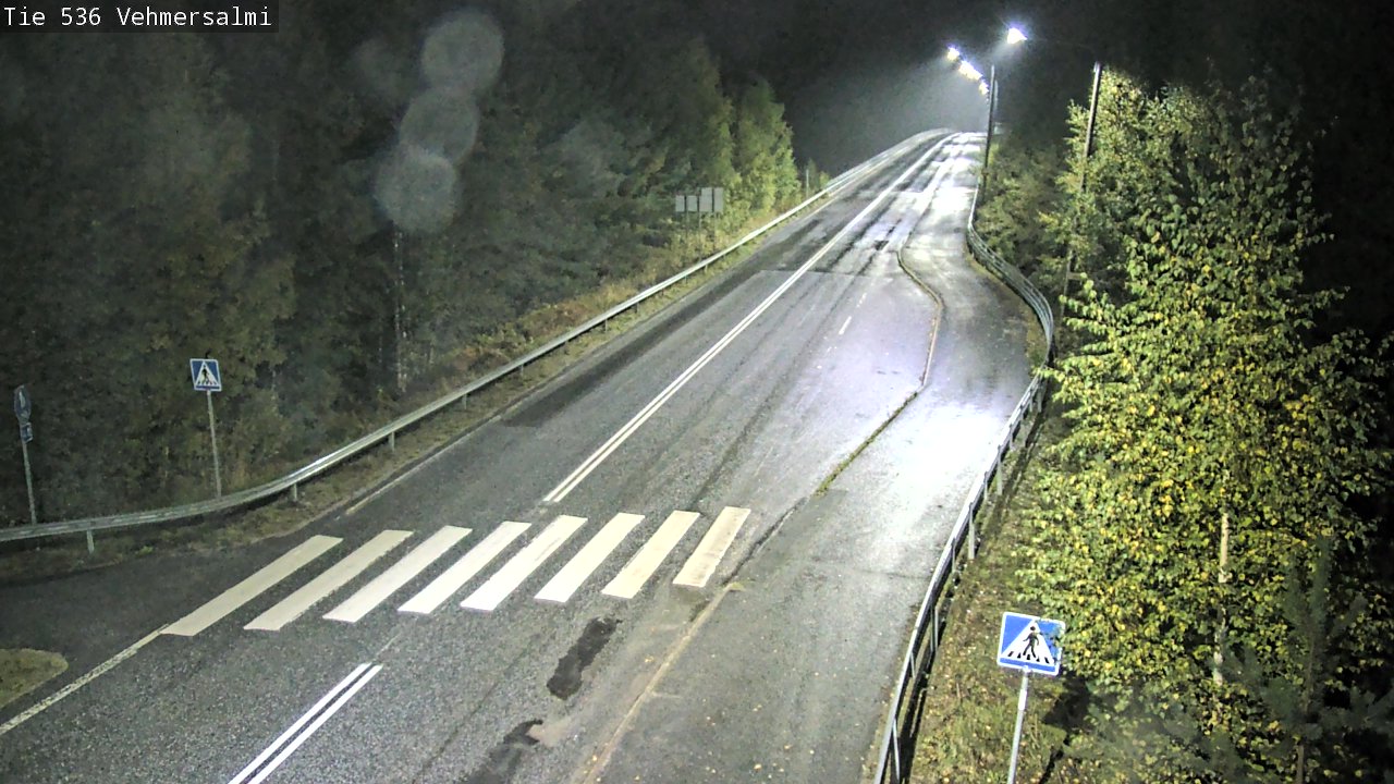 Weather Camera Image Väg 536 Kuopio, Vehmersalmi, Kuopio, Pohjois-Savo