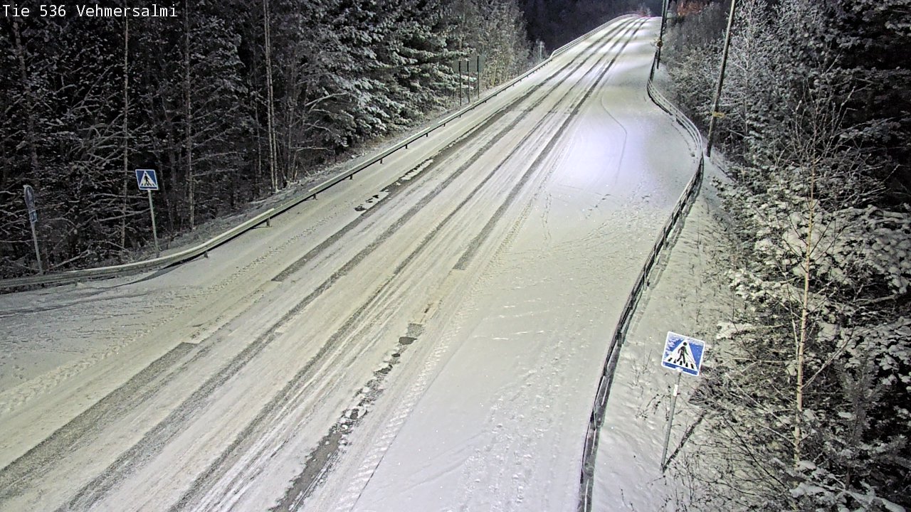 Weather Camera Image Väg 536 Kuopio, Vehmersalmi, Kuopio, Pohjois-Savo