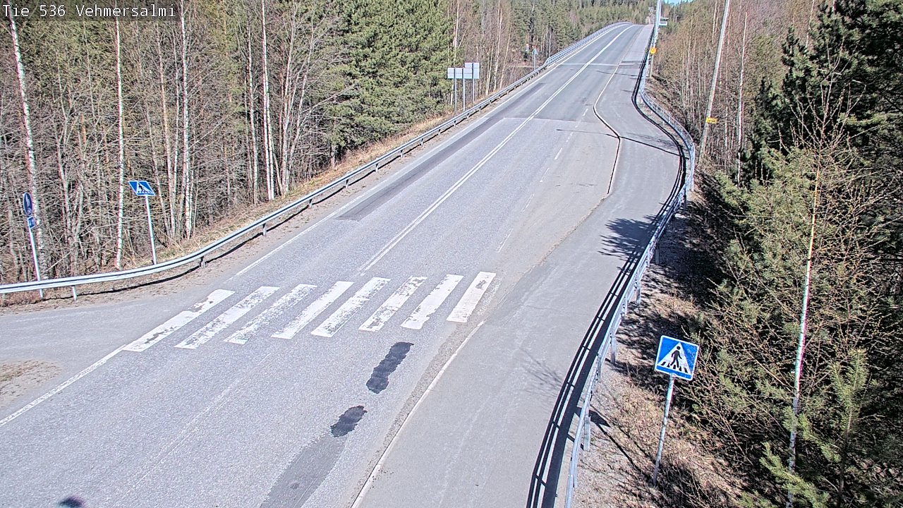 Weather Camera Image Väg 536 Kuopio, Vehmersalmi, Kuopio, Pohjois-Savo