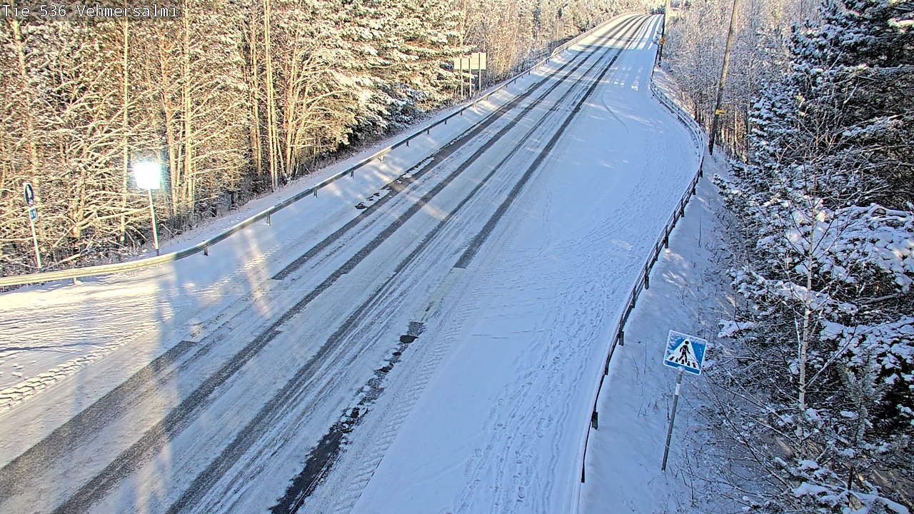 Weather Camera Image Väg 536 Kuopio, Vehmersalmi, Kuopio, Pohjois-Savo