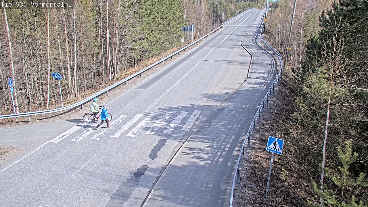 Weather Camera Image Väg 536 Kuopio, Vehmersalmi, Kuopio, Pohjois-Savo
