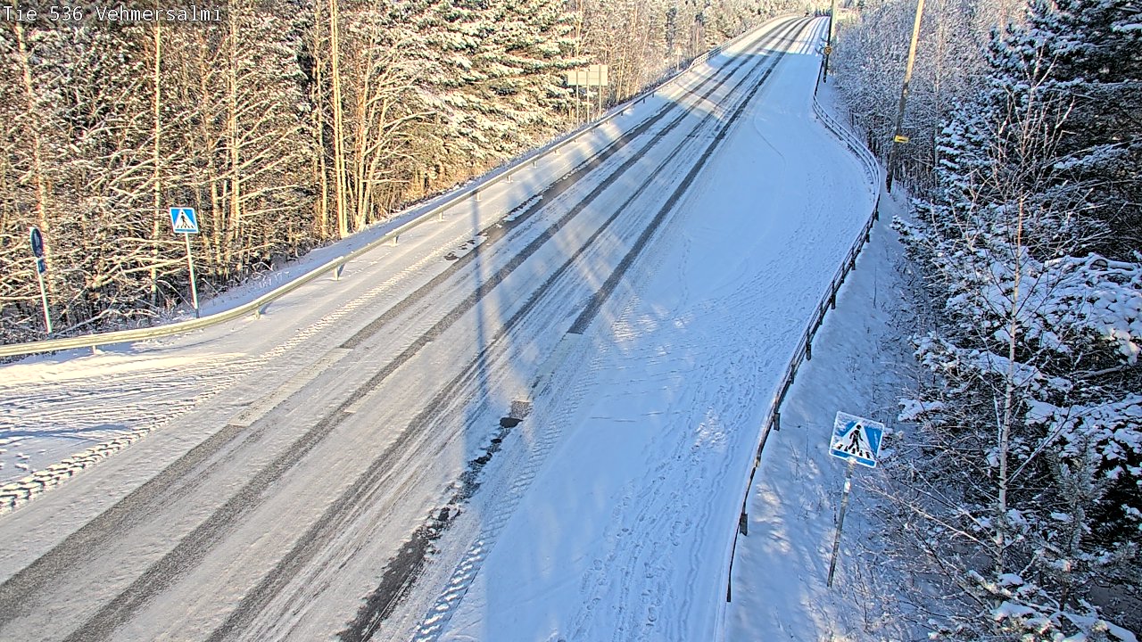 Weather Camera Image Väg 536 Kuopio, Vehmersalmi, Kuopio, Pohjois-Savo