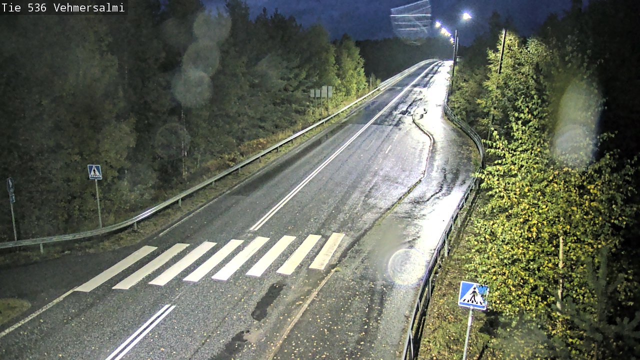 Weather Camera Image Väg 536 Kuopio, Vehmersalmi, Kuopio, Pohjois-Savo