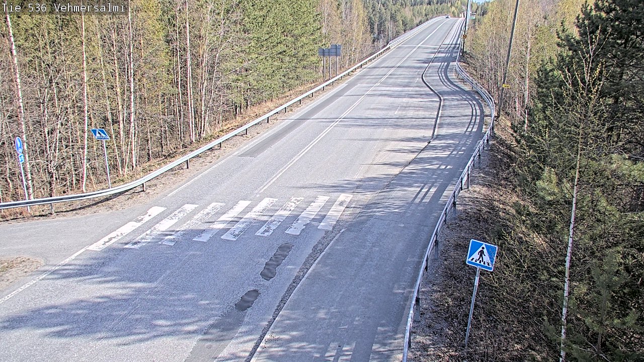 Weather Camera Image Road 536 Kuopio, Vehmersalmi, Kuopio, Pohjois-Savo