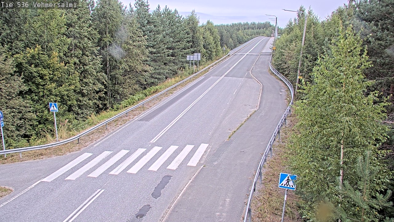 Weather Camera Image Väg 536 Kuopio, Vehmersalmi, Kuopio, Pohjois-Savo