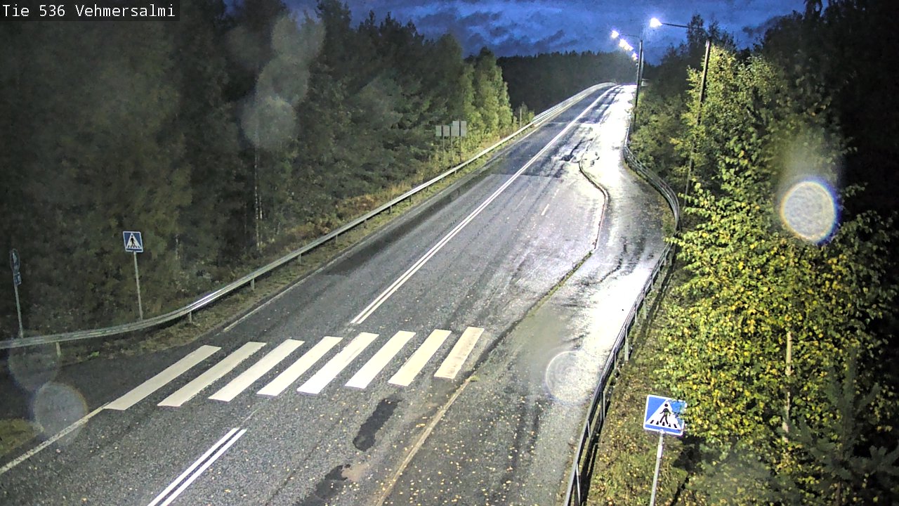 Weather Camera Image Väg 536 Kuopio, Vehmersalmi, Kuopio, Pohjois-Savo