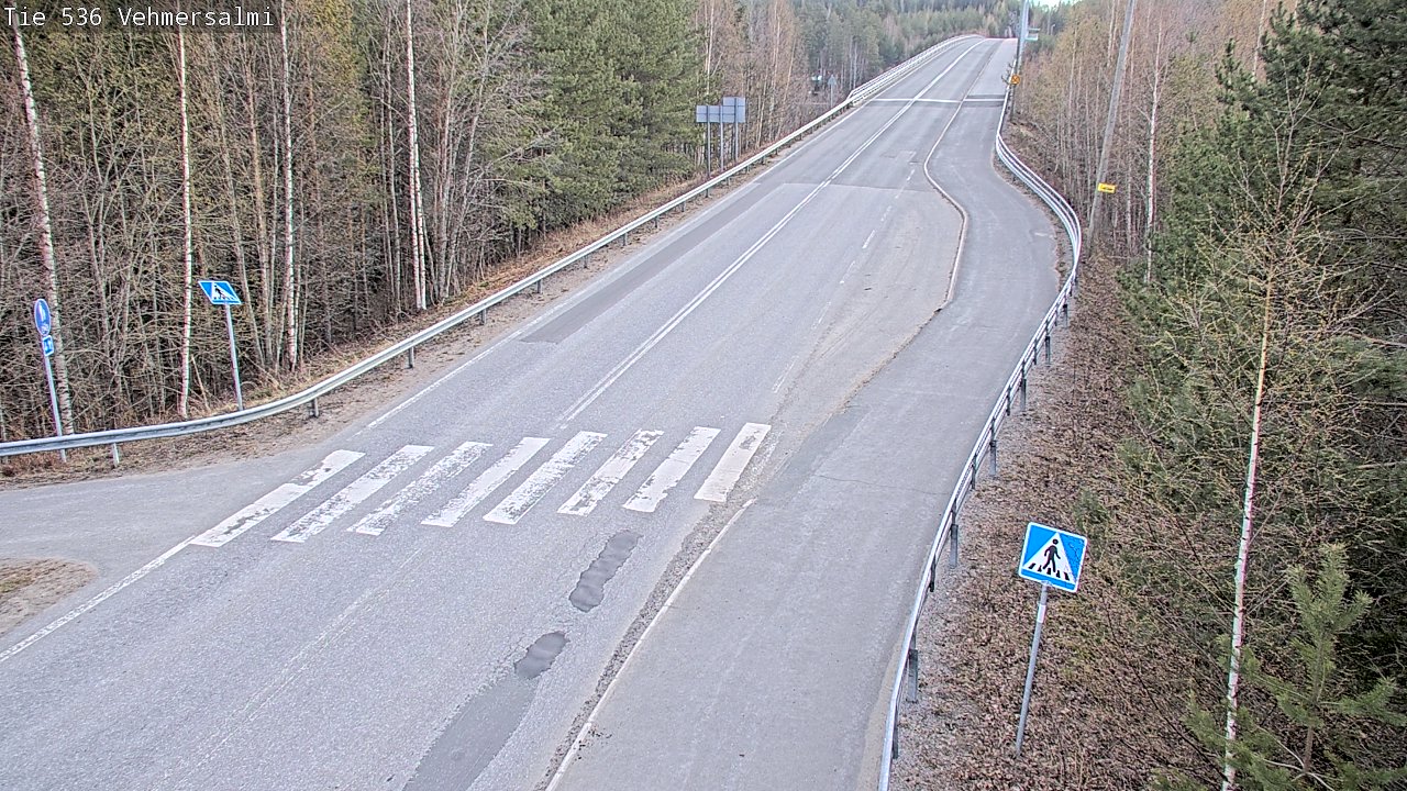 Weather Camera Image Väg 536 Kuopio, Vehmersalmi, Kuopio, Pohjois-Savo