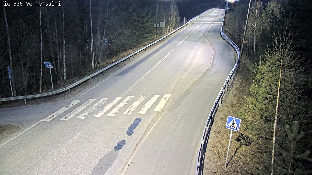 Weather Camera Image Väg 536 Kuopio, Vehmersalmi, Kuopio, Pohjois-Savo