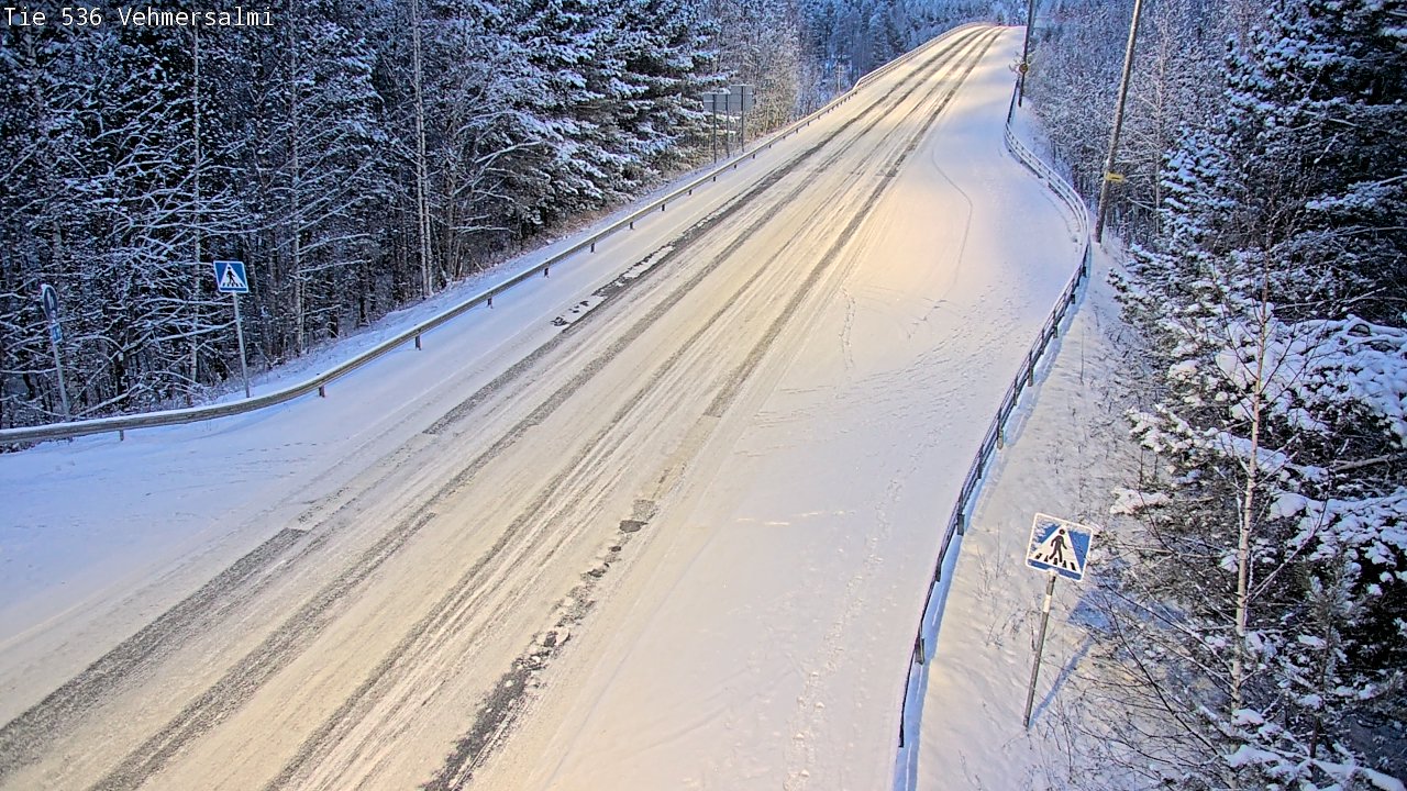 Weather Camera Image Road 536 Kuopio, Vehmersalmi, Kuopio, Pohjois-Savo