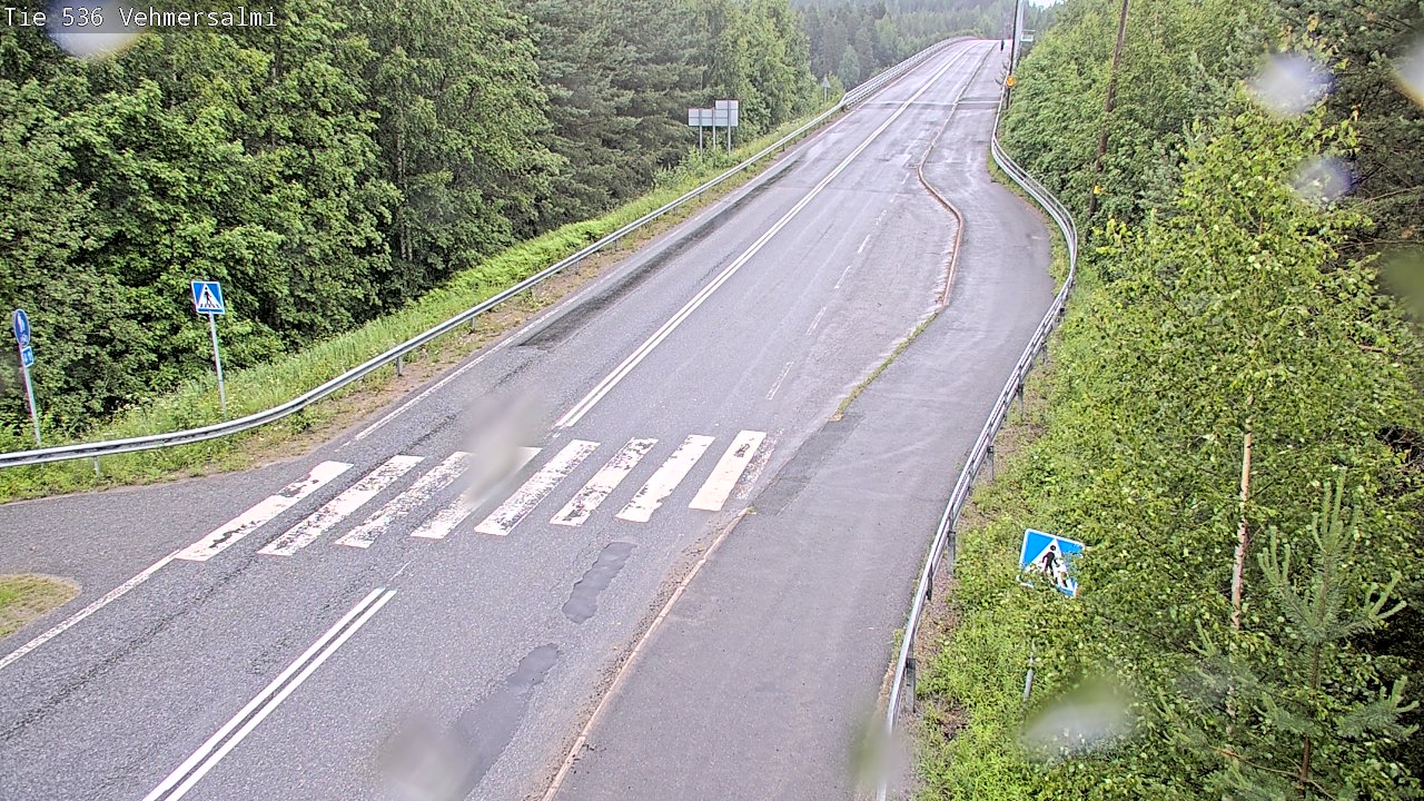 Weather Camera Image Väg 536 Kuopio, Vehmersalmi, Kuopio, Pohjois-Savo