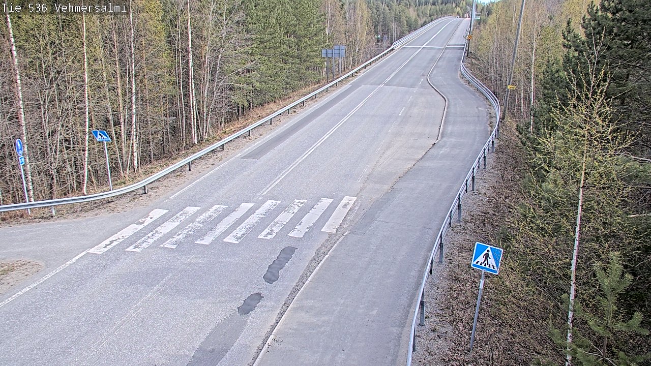 Weather Camera Image Road 536 Kuopio, Vehmersalmi, Kuopio, Pohjois-Savo