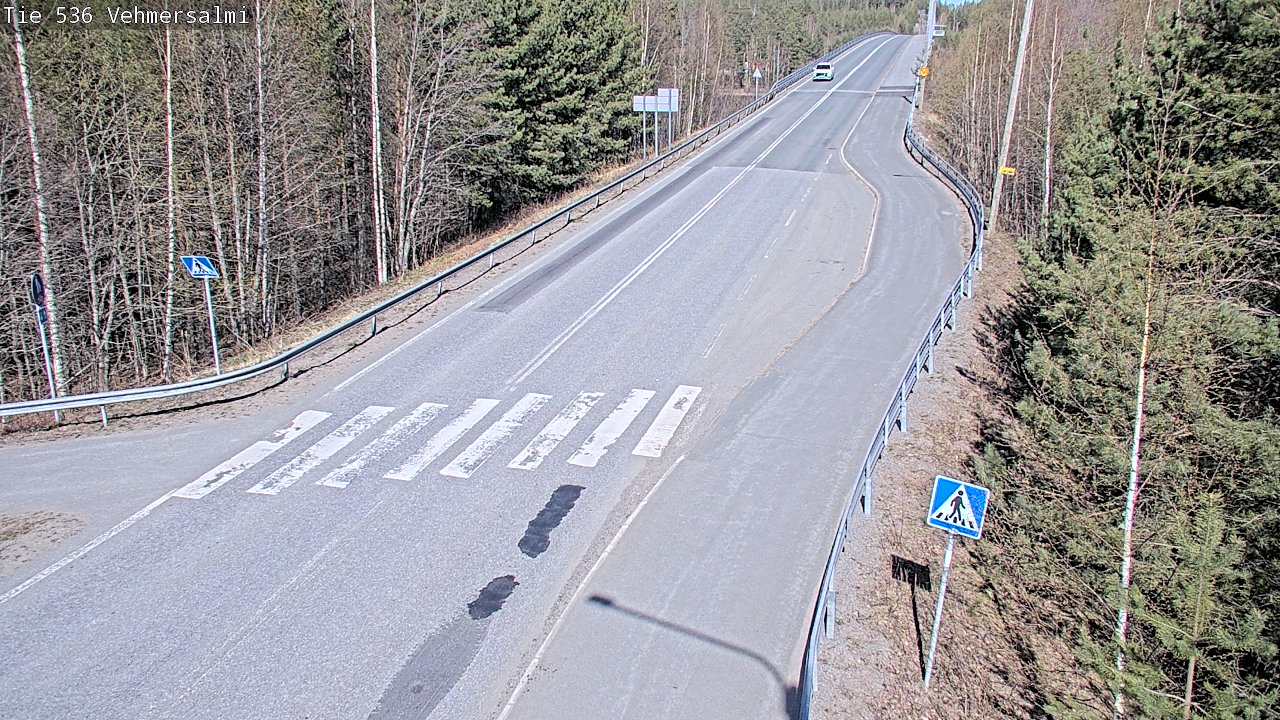 Weather Camera Image Väg 536 Kuopio, Vehmersalmi, Kuopio, Pohjois-Savo