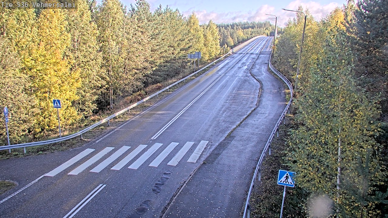 Weather Camera Image Väg 536 Kuopio, Vehmersalmi, Kuopio, Pohjois-Savo