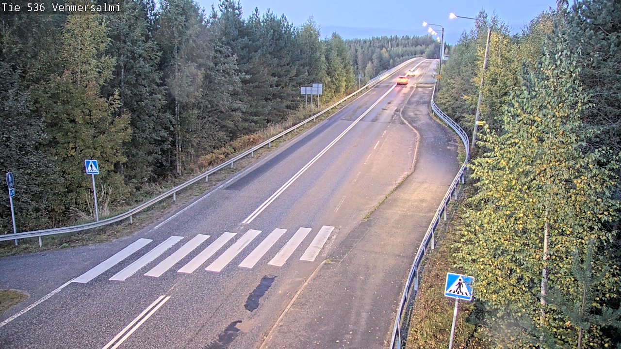Weather Camera Image Väg 536 Kuopio, Vehmersalmi, Kuopio, Pohjois-Savo