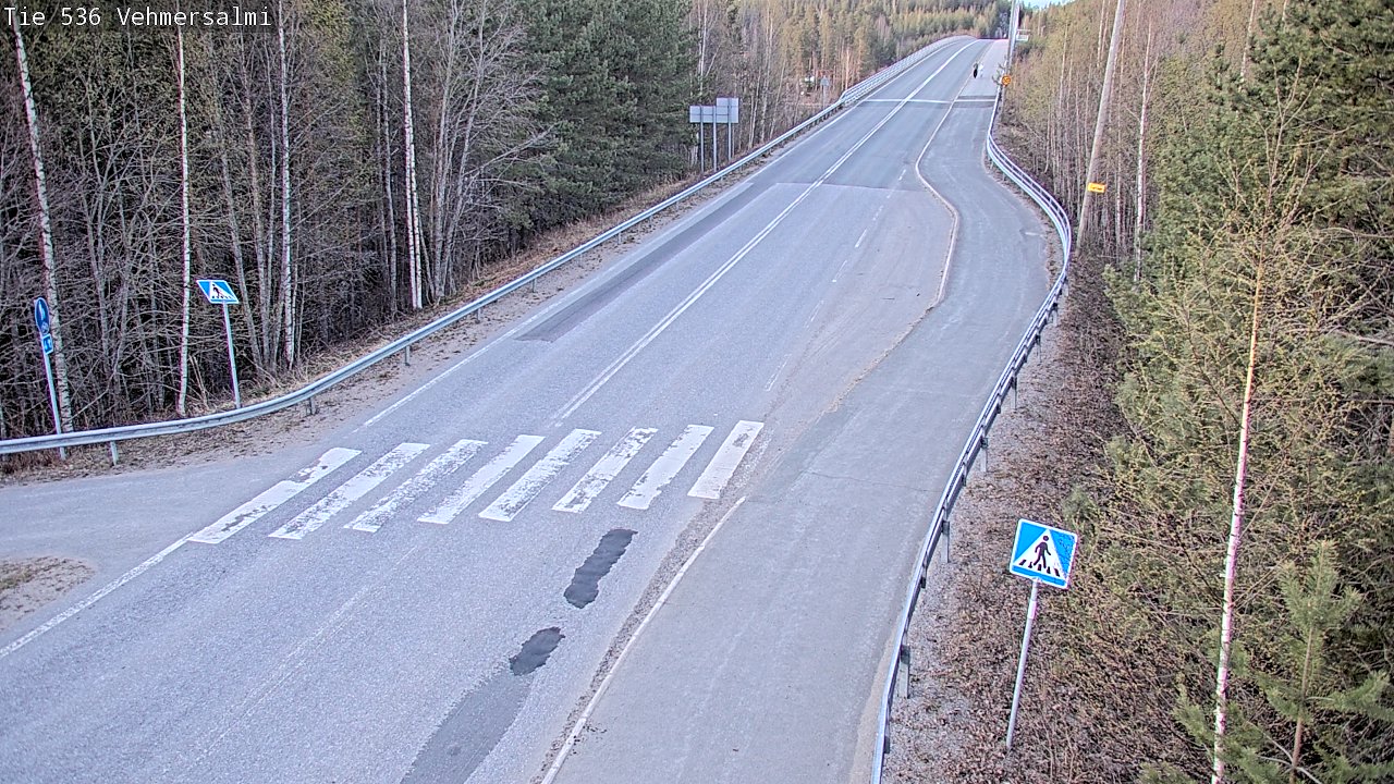 Weather Camera Image Väg 536 Kuopio, Vehmersalmi, Kuopio, Pohjois-Savo