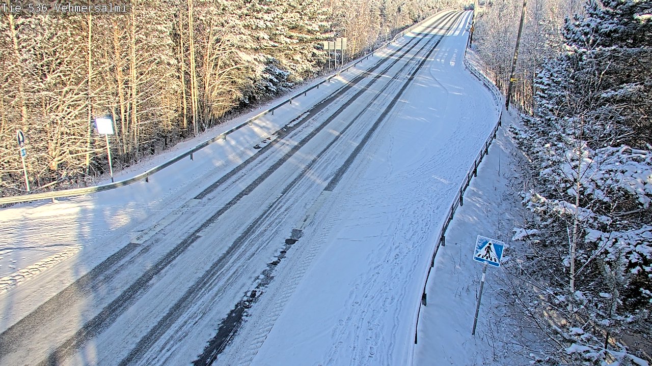 Weather Camera Image Väg 536 Kuopio, Vehmersalmi, Kuopio, Pohjois-Savo
